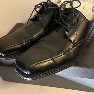 Via Europa Mens Black Dress Shoes 11.5